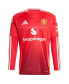 Men's Red Manchester United 2024/25 Home Long Sleeve Replica Jersey