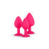 Фото #3 товара 3 Pieces Butt Plug Set with Crystal Silicone Pink