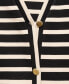 ფოტო #7 პროდუქტის Women's Buttons Detail Striped Cardigan