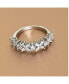 ფოტო #2 პროდუქტის XO Ring with Round and Marquise Cut White Diamond Cubic Zirconia