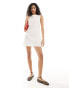 Фото #3 товара ASOS DESIGN low back linen mini dress in ivory