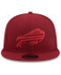 Фото #3 товара Men's Cardinal Buffalo Bills Color Pack 9FIFTY Snapback Hat