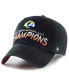 Фото #2 товара Men's Black Los Angeles Rams Super Bowl LVI Champions Sunset Clean Up Adjustable Hat