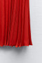 Фото #9 товара Плиссированная юбка миди ZARA
