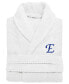 100% Turkish Cotton Personalized Unisex Herringbone Bath Robe - White