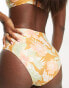 Rip Curl Always Summer high waist bikini bottom in retro flower print