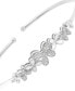 Diamond Flower Flex Bangle Bracelet (1/6 ct. t.w.) in Sterling Silver