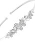 ფოტო #3 პროდუქტის Diamond Flower Flex Bangle Bracelet (1/6 ct. t.w.) in Sterling Silver