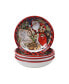 Фото #5 товара Magic of Christmas Santa 4 Piece Soup Bowl
