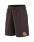 Фото #2 товара Men's Brown Cleveland Browns Stretch Woven Shorts
