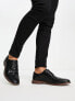 Фото #5 товара ASOS DESIGN brogue shoes in black faux leather