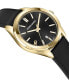 Salvatore Men's Swiss Classic Black Leather Strap Watch 42mm