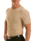 Фото #4 товара Men's Big & Tall Insta Slim Compression Short Sleeve Crew-Neck T-Shirt