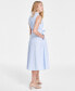 Фото #2 товара Women's Cotton Split-Neck A-Line Dress