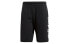 adidasEss Lin Shor SJ 运动型格针织短裤 男款 黑色 / Шорты AdidasEss Lin Shor SJ Casual_Shorts