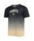 Men's Black, Gold New Orleans Saints Gradient Rash Guard Swim Shirt