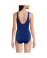 Фото #3 товара Women's Chlorine Resistant High Leg Soft Cup Tugless Sporty One Piece Swimsuit