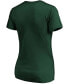 Women's Green Oakland Athletics Core Official Logo V-Neck T-shirt