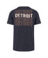 Фото #3 товара Men's Navy Distressed Detroit Tigers Hang Back Franklin T-shirt