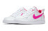 Фото #4 товара Кеды Nike Court Borough Low детские бело-розовые 845104-100