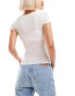 Cotton On ruched front crop t-shirt in stone