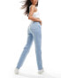 Фото #3 товара Levi's 501 straight fit crop jeans in light blue