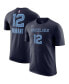 ფოტო #4 პროდუქტის Men's Ja Morant Navy Memphis Grizzlies Icon 2022/23 Name and Number Performance T-shirt