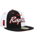Фото #4 товара Men's Black, White Toronto Raptors Griswold 59FIFTY Fitted Hat