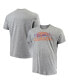 ფოტო #1 პროდუქტის Men's Gray Clemson Tigers Big and Tall Tri-Blend T-shirt