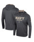 ფოტო #1 პროდუქტის Men's Charcoal Navy Midshipmen OHT Military-Inspired Appreciation Long Sleeve Hoodie T-shirt