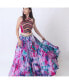 ფოტო #1 პროდუქტის Women's Hand Tie Dyed Lehenga Choli Set with Heavy Mirror Work Blouse