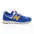 Фото #1 товара New Balance 574 U574HBG Mens Blue Suede Lace Up Lifestyle Sneakers Shoes