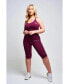 ფოტო #1 პროდუქტის Women's Boundless Recycled Strappy Sports Bra - Burgundy