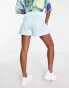 Фото #4 товара Bershka boxer short co-ord in faded blue