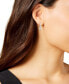 ფოტო #3 პროდუქტის Sterling Silver Genuine Freshwater Pearl Hoop Earrings