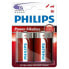 PHILIPS IR20 D Alkaline Battery 2 Units Серебристый - фото #1