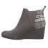 TOMS Kelsey Wedge Round Toe Booties Womens Grey Casual Boots 10018916T