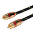 Фото #1 товара ROLINE GOLD Cinch Cable - simplex M - M - red 2.5 m - 2.5 m - RCA - RCA - Male - Male - Gold