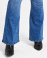 ფოტო #6 პროდუქტის Trendy Plus Size Curvy Pull-On Flare-Leg Jeans