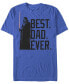 Фото #1 товара Men's Bestest Dad Short Sleeve Crew T-shirt