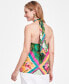 Фото #2 товара Women's Printed Halter Top, Created for Macy's