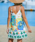 Women's Artistic Expression Sleeveless Mini Beach Dress