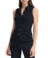 ფოტო #3 პროდუქტის Women's Sleeveless Button-Up Blouse