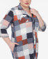 Plus Size Plaid Tunic Shirt