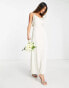 Фото #4 товара Vila Bridal satin cowl neck cami maxi dress in cream