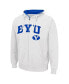 ფოტო #3 პროდუქტის Men's White BYU Cougars Arch & Team Logo 3.0 Full-Zip Hoodie