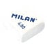 MILAN Blister Pack School Look Cased Eraser+2 Spare Erasers