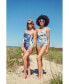 ფოტო #4 პროდუქტის Day/Night Zoo Reversible One-Shoulder One-Piece Swimsuit