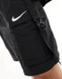 Фото #3 товара Nike Swimming Logo Tape Cargo 7 inch volley swim shorts in black