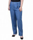 Plus Size Pull On Chambray Belted Pants